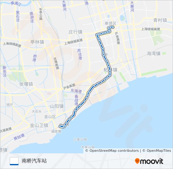 南卫线 bus Line Map