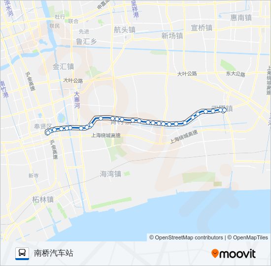 公交南团路的线路图