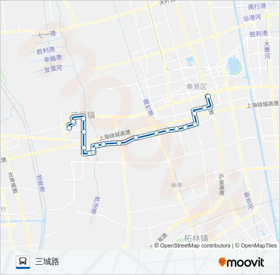 公交南庄路的线路图