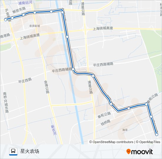 公交南星路的线路图