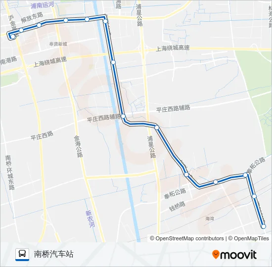 公交南星路的线路图
