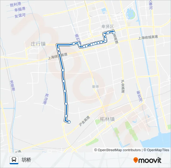 南胡线 Bus Line Map