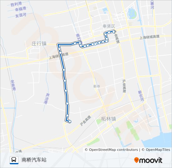 南胡线 bus Line Map
