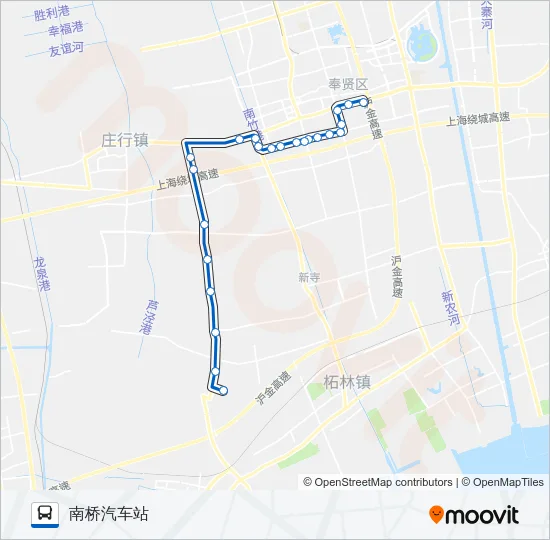 南胡线 Bus Line Map