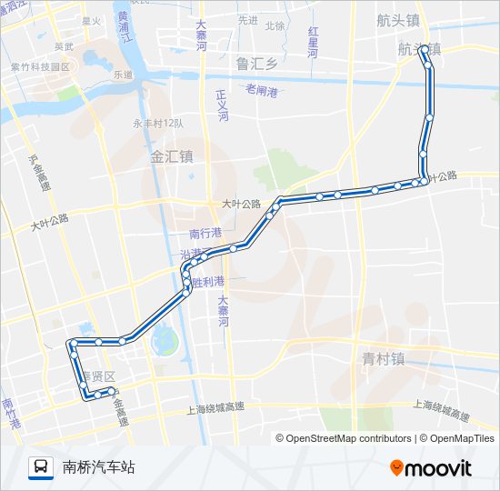 南航线 Bus Line Map