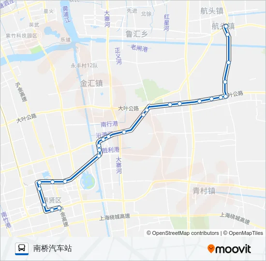 南航线 Bus Line Map