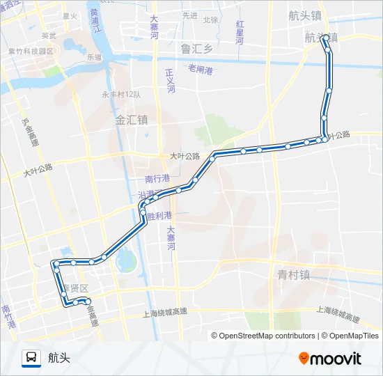南航线 Bus Line Map