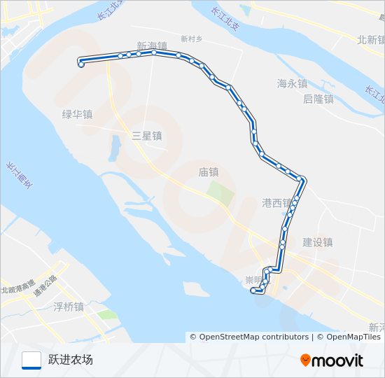 南跃线 bus Line Map
