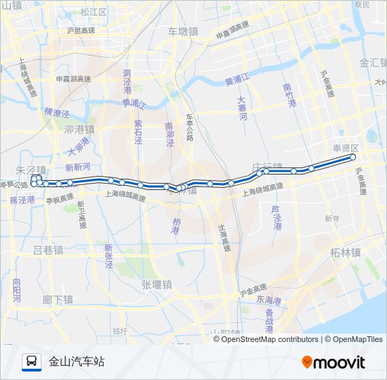 南金线 bus Line Map