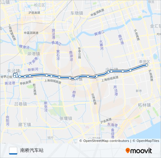 南金线 bus Line Map