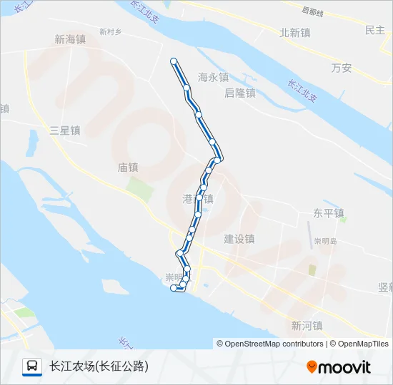 南长线 Bus Line Map