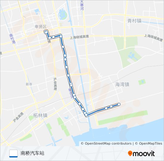 南靶线 bus Line Map