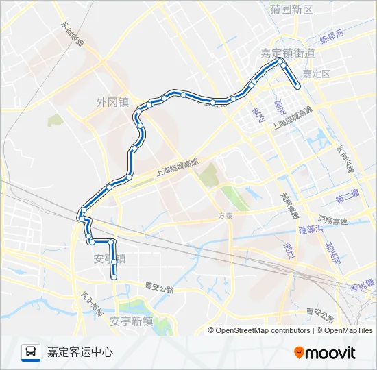 嘉安线 Bus Line Map