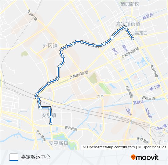 嘉安线 bus Line Map