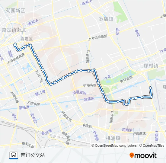 嘉广线 Bus Line Map