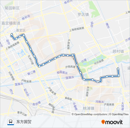 公交嘉广路的线路图