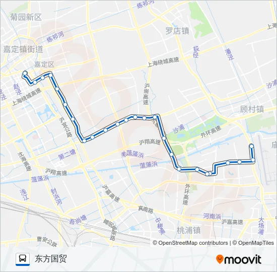 嘉广线 Bus Line Map