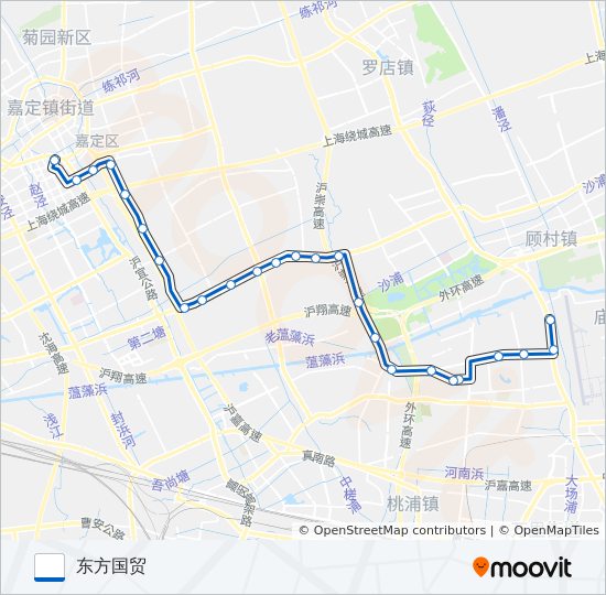 公交嘉广路的线路图