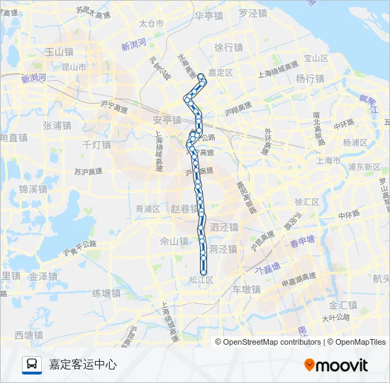 嘉松线 Bus Line Map