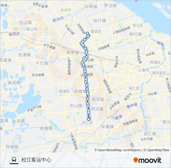 嘉松线 Bus Line Map