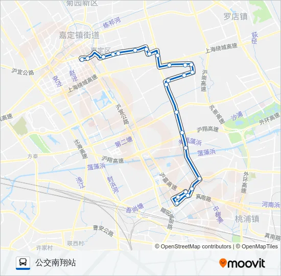 嘉翔线 Bus Line Map