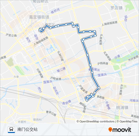 嘉翔线 bus Line Map