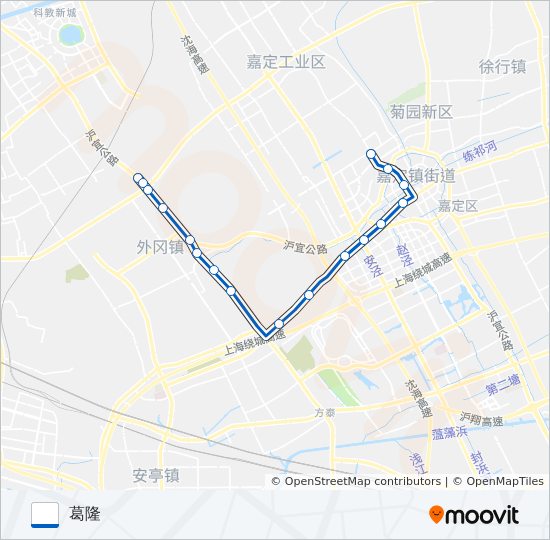 嘉葛线 bus Line Map