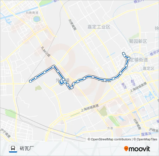 嘉钱线 Bus Line Map