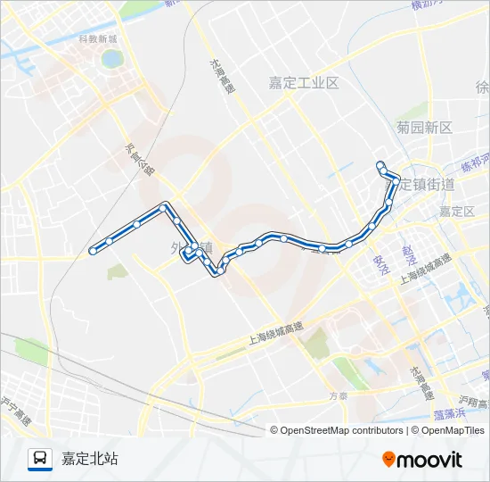 嘉钱线 Bus Line Map