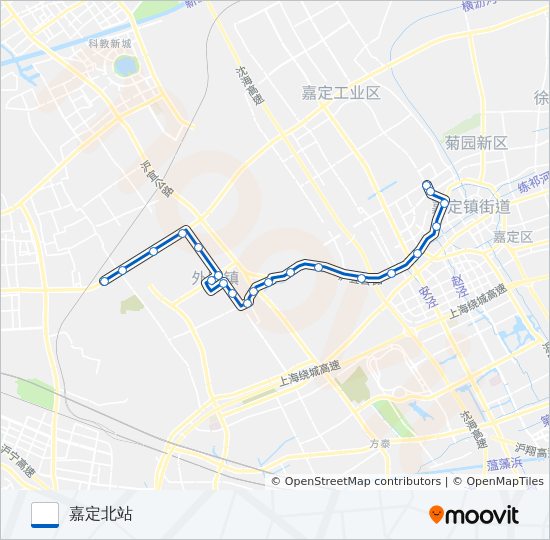 嘉钱线 bus Line Map