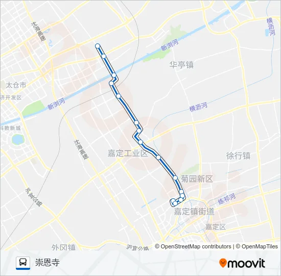 嘉陆线 Bus Line Map