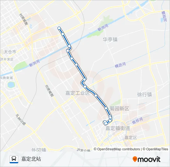 嘉陆线 Bus Line Map