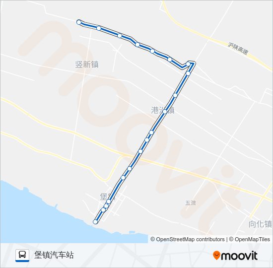 公交堡进路的线路图
