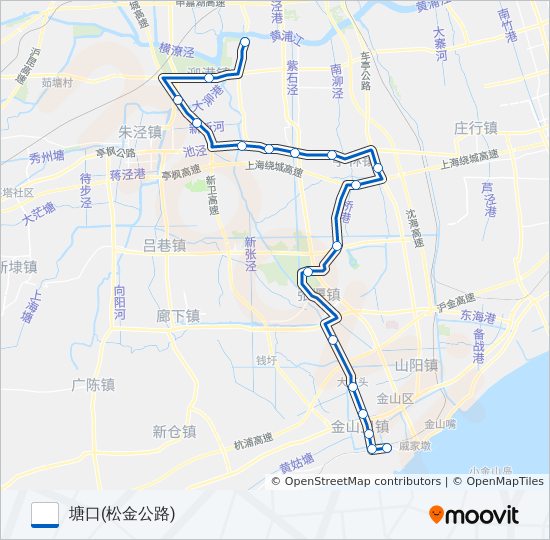 塘卫线 bus Line Map