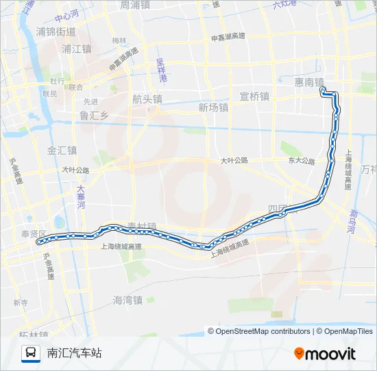 奉南线 Bus Line Map