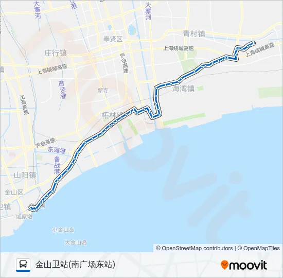 公交奉卫路的线路图