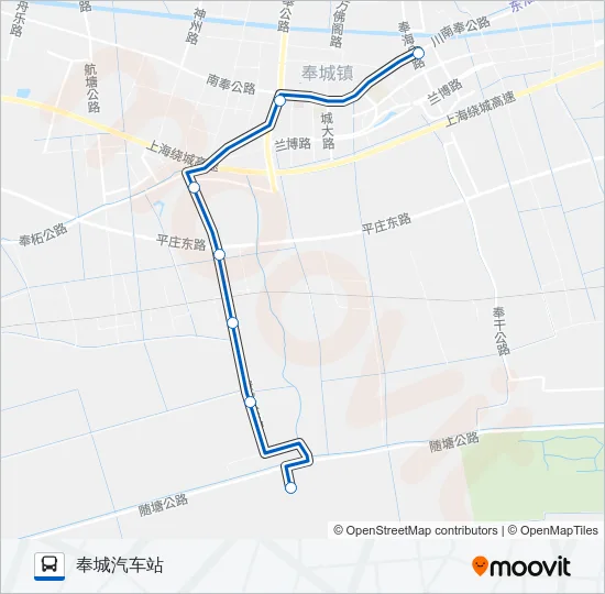 奉燎线 Bus Line Map