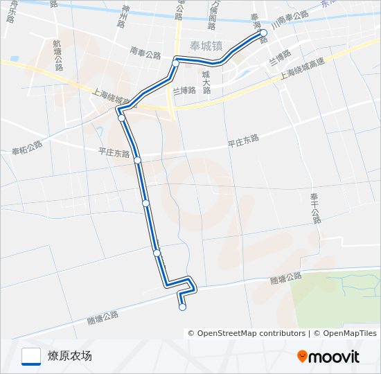 奉燎线 bus Line Map