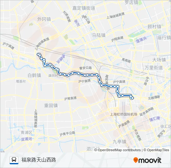 公交安虹路的线路图
