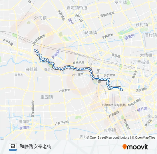 安虹线 Bus Line Map