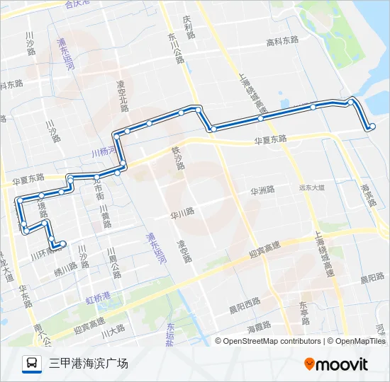 川三线 Bus Line Map