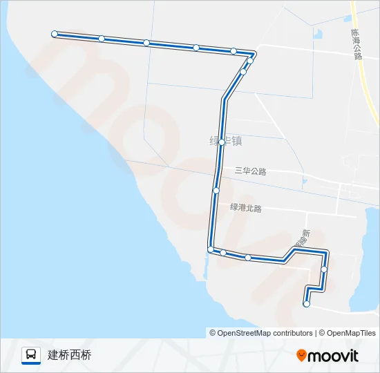 公交建西路的线路图