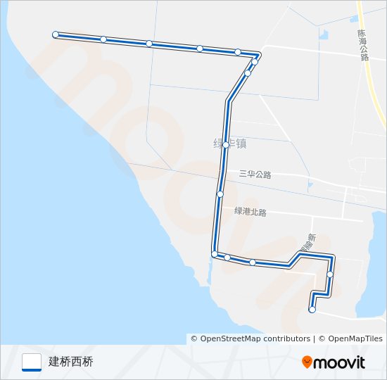 建西线 bus Line Map