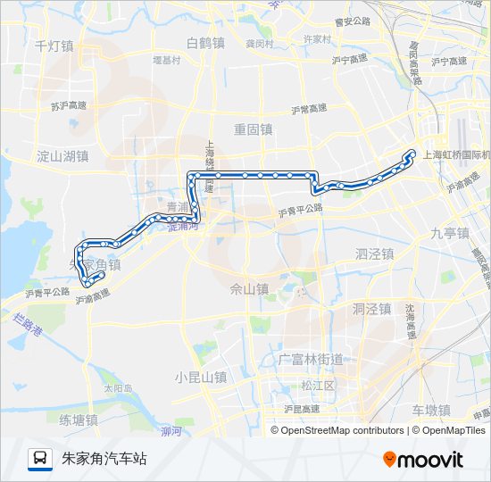 朱徐线 Bus Line Map