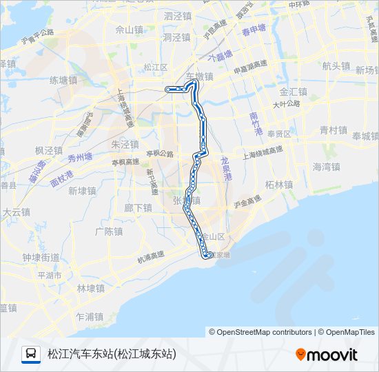 公交松卫路的线路图