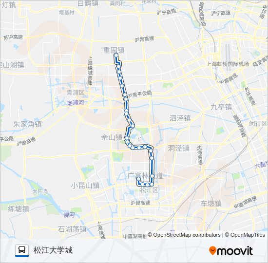 松重线 bus Line Map