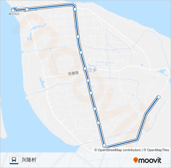 横兴线 bus Line Map