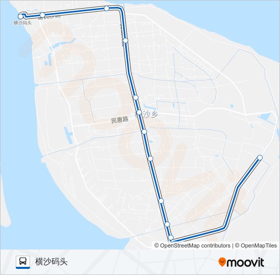 横兴线 bus Line Map