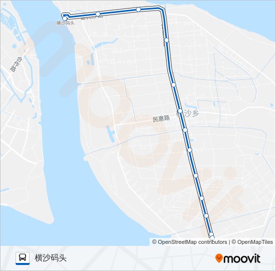 横新线 Bus Line Map