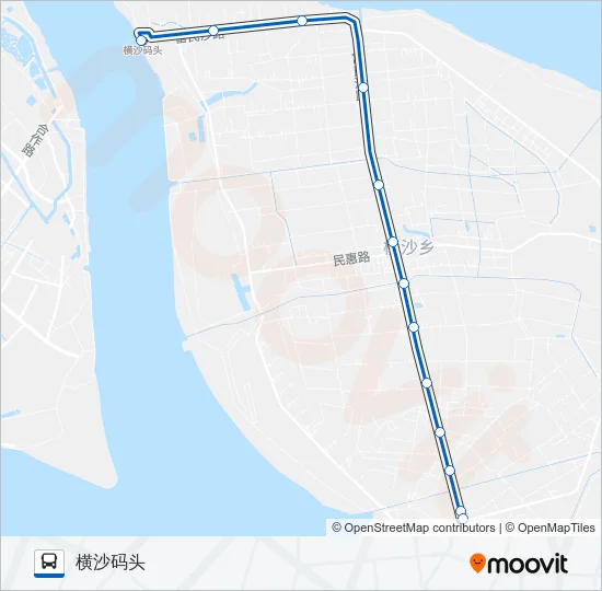 横新线 Bus Line Map